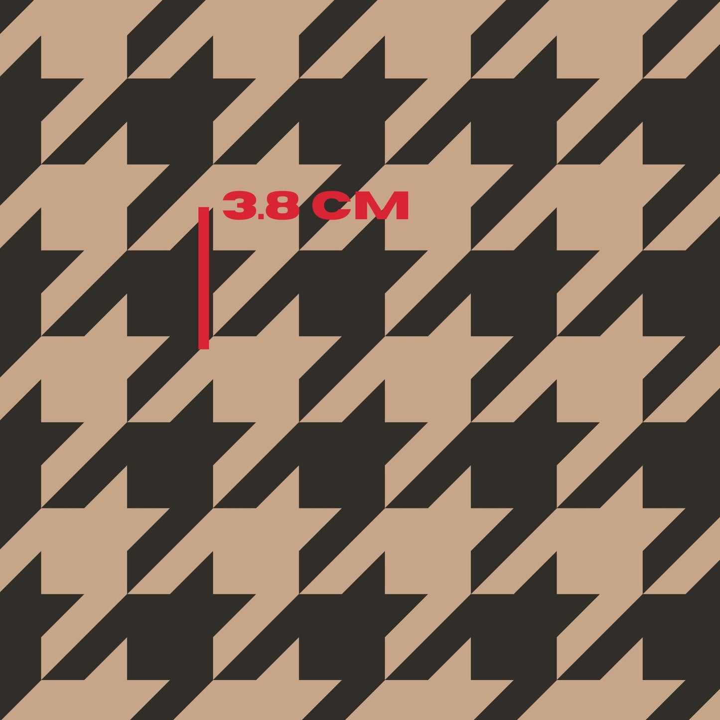 black brown houndstooth