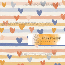 Load image into Gallery viewer, Warm stripe hearts
