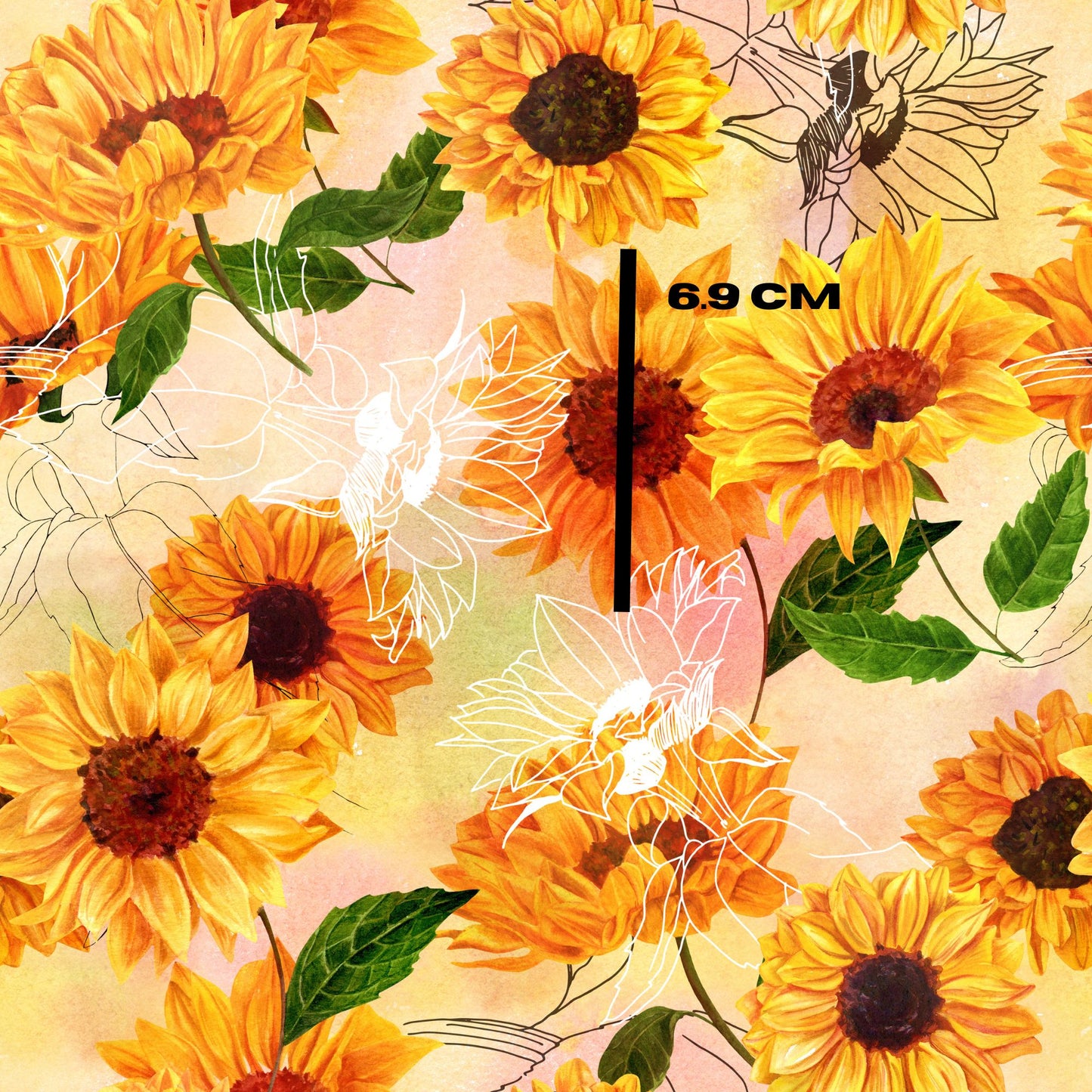Sunbathing sunflowers