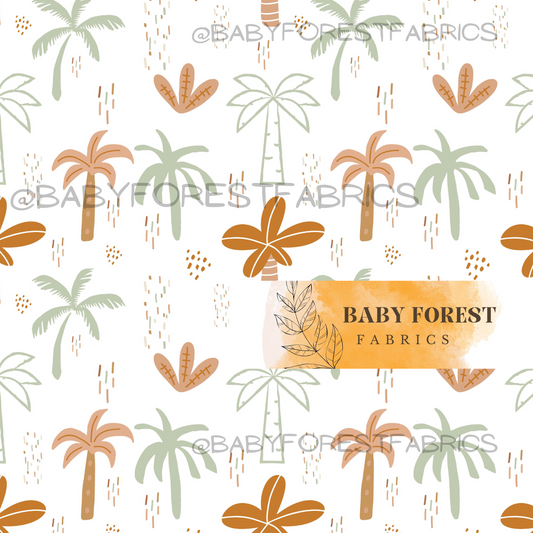 Green brown palms