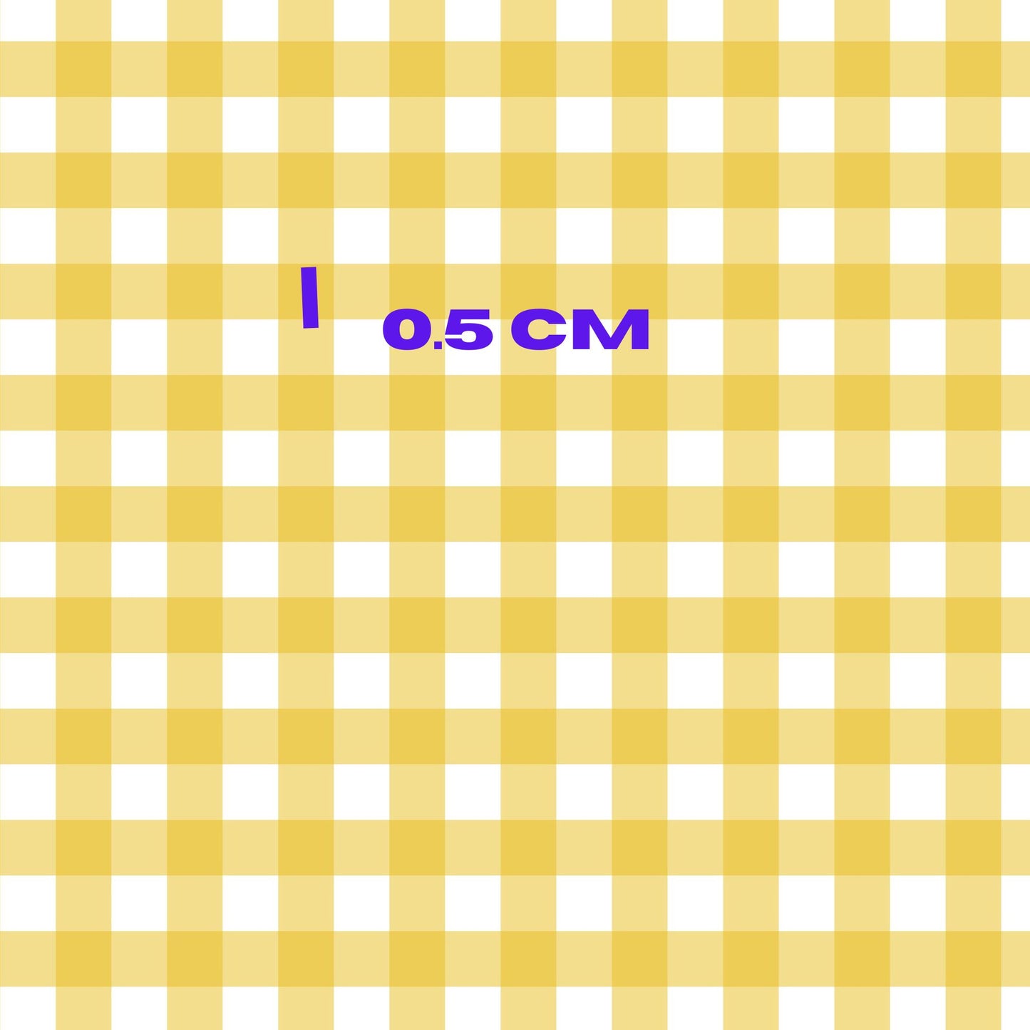 Bright colour block yellow gingham