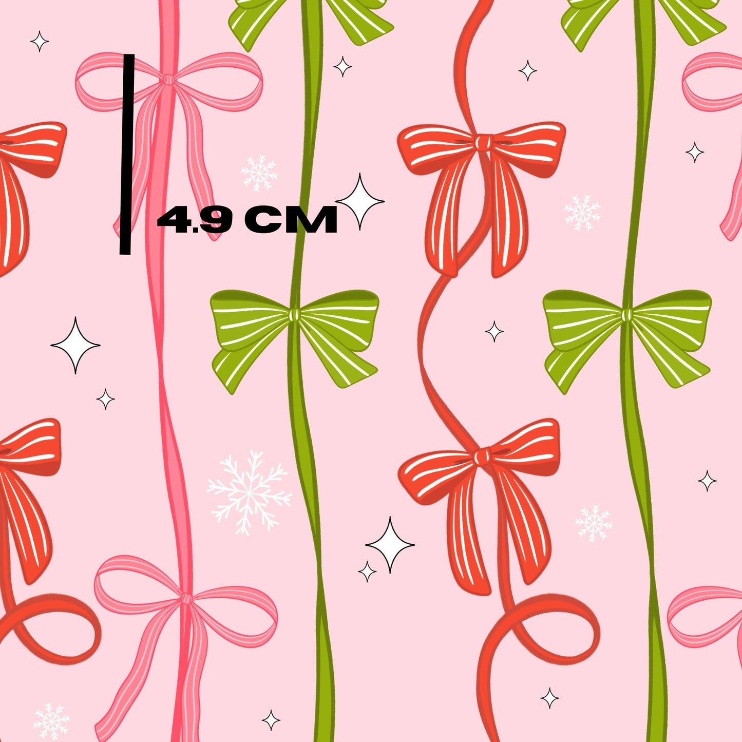 Green pink bow stripes