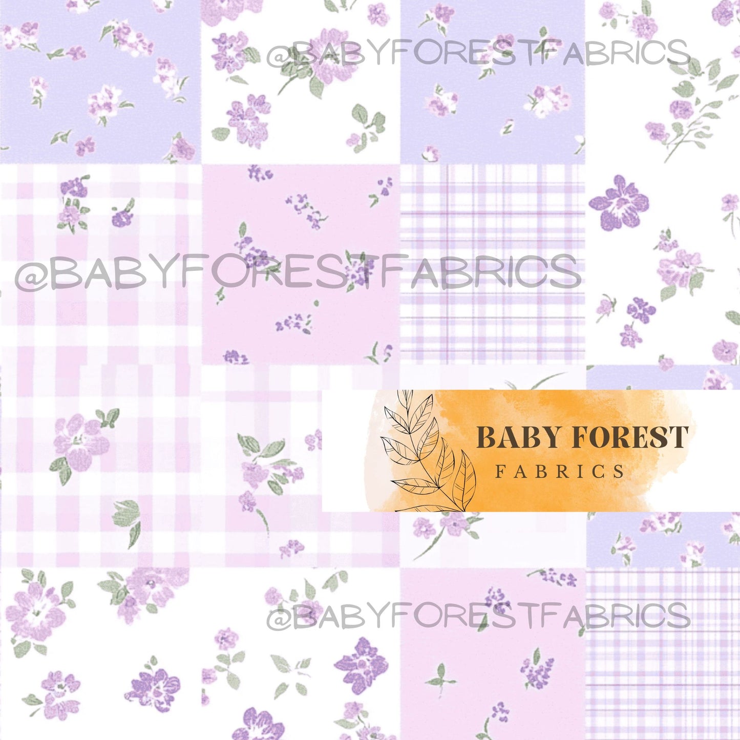 Purple Floral Patchwork