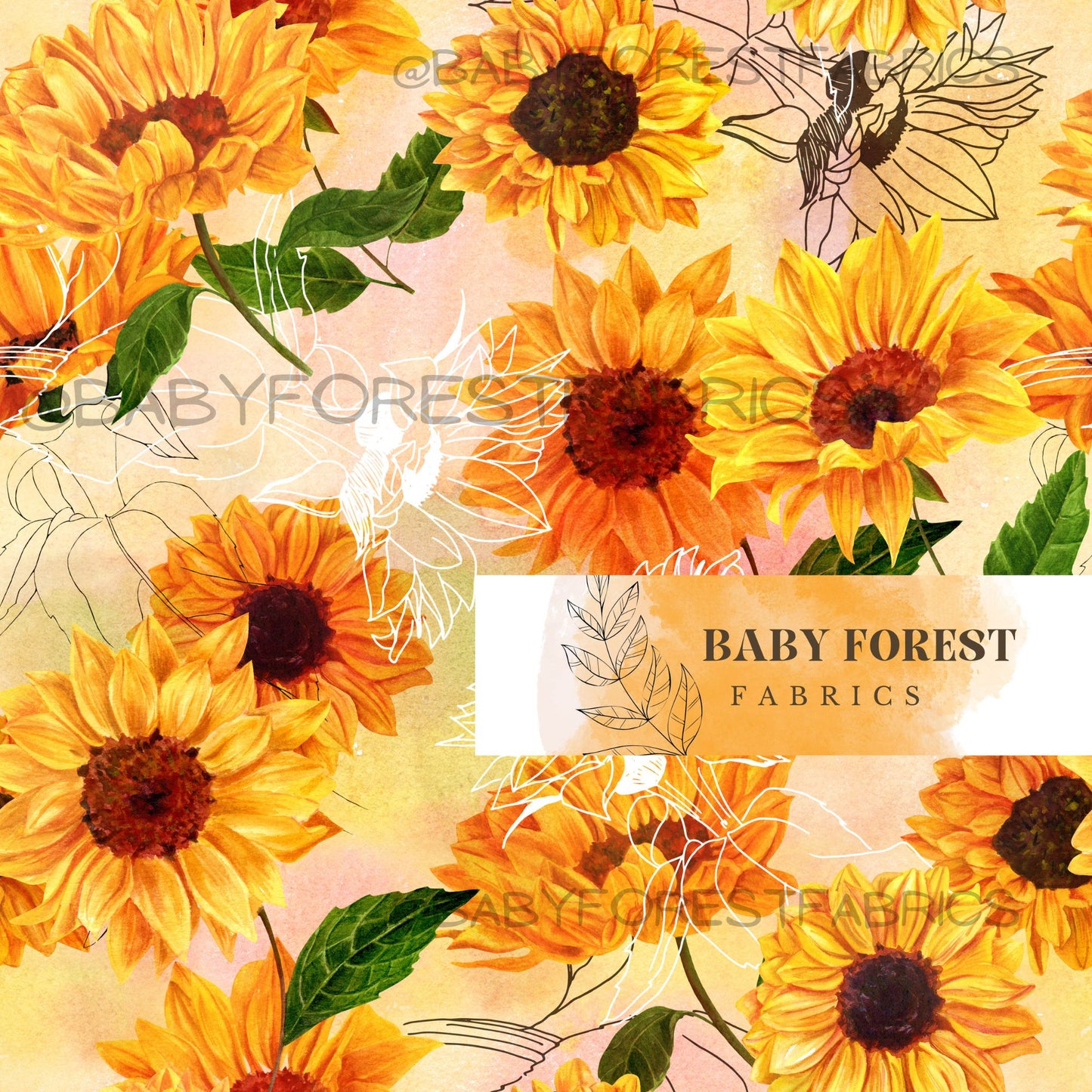 Sunbathing sunflowers