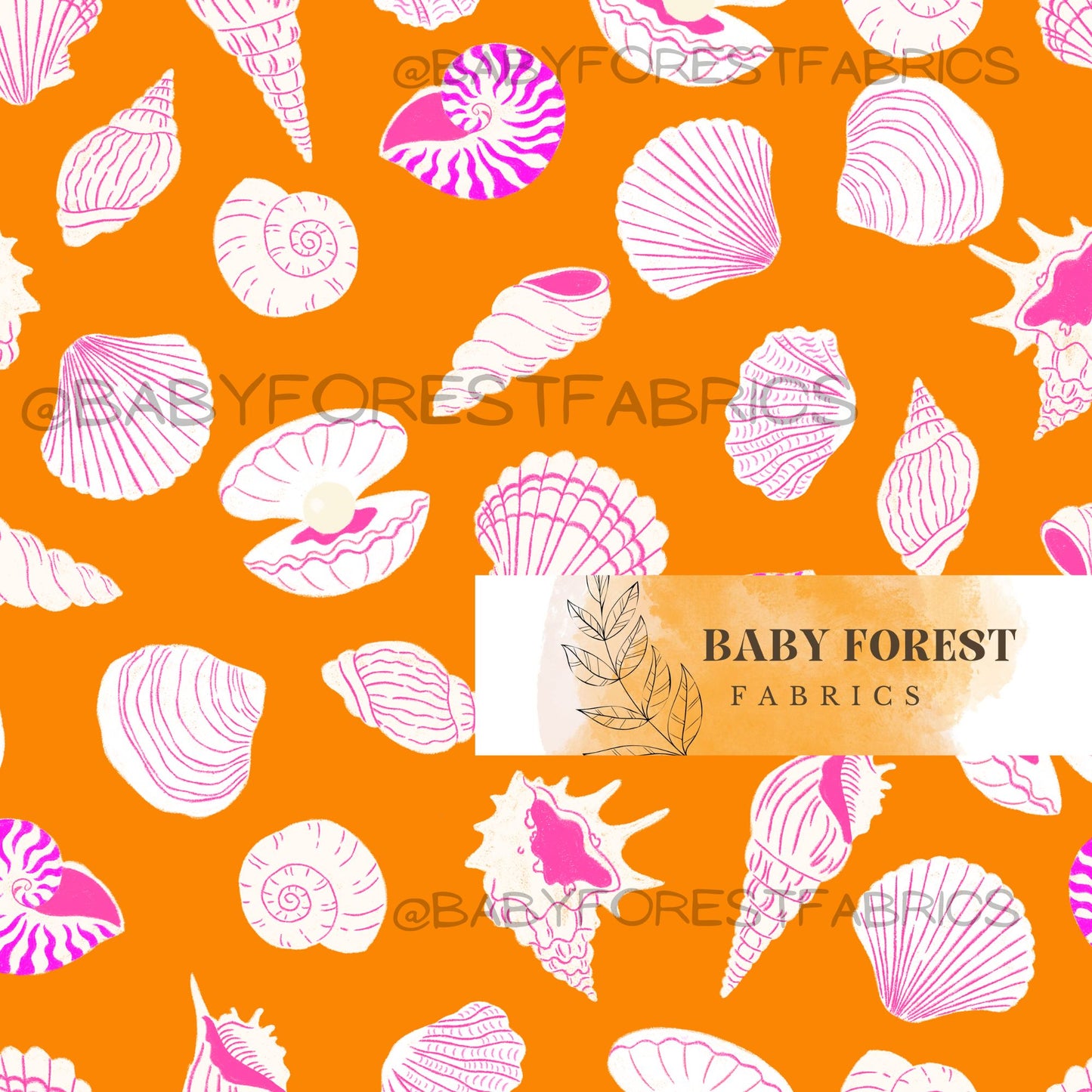 Assorted seashells design