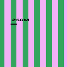 Load image into Gallery viewer, Bright green hot pink stripes
