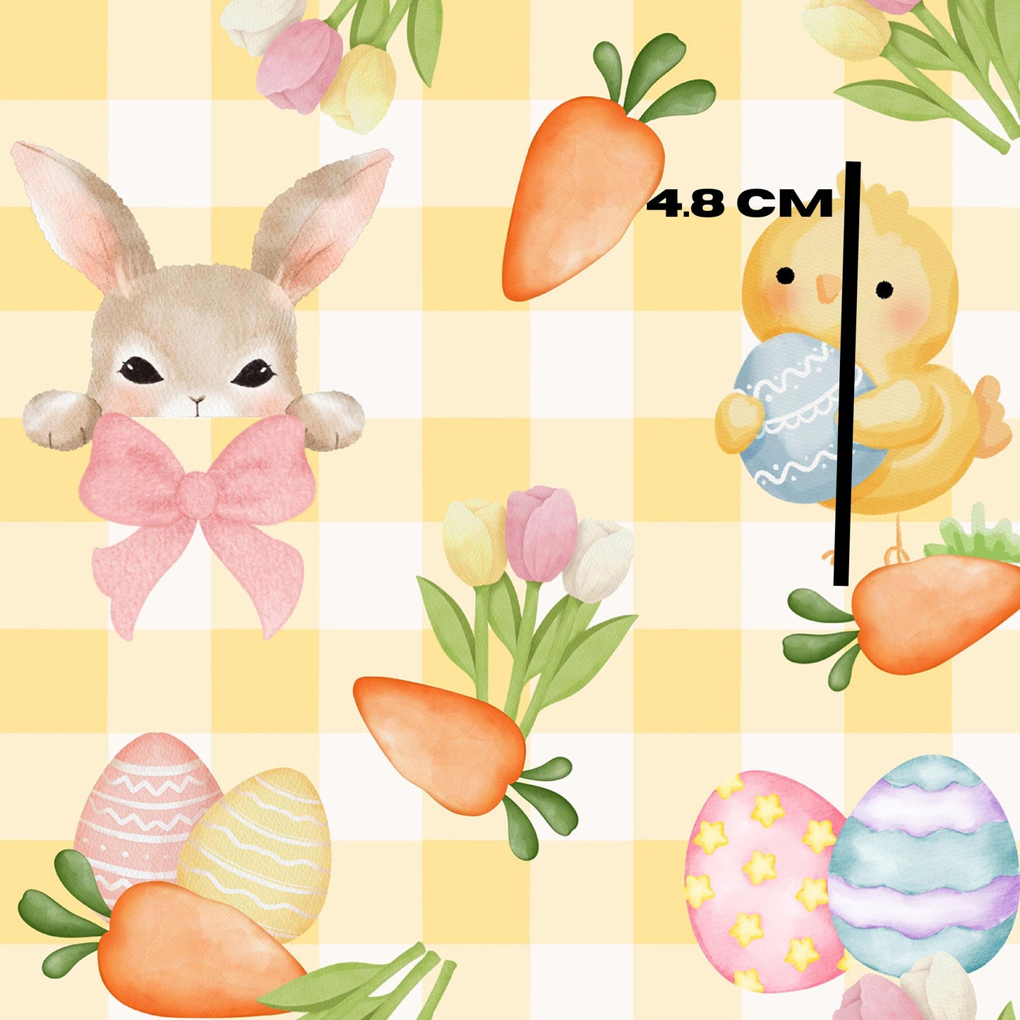 Easter gingham yellow