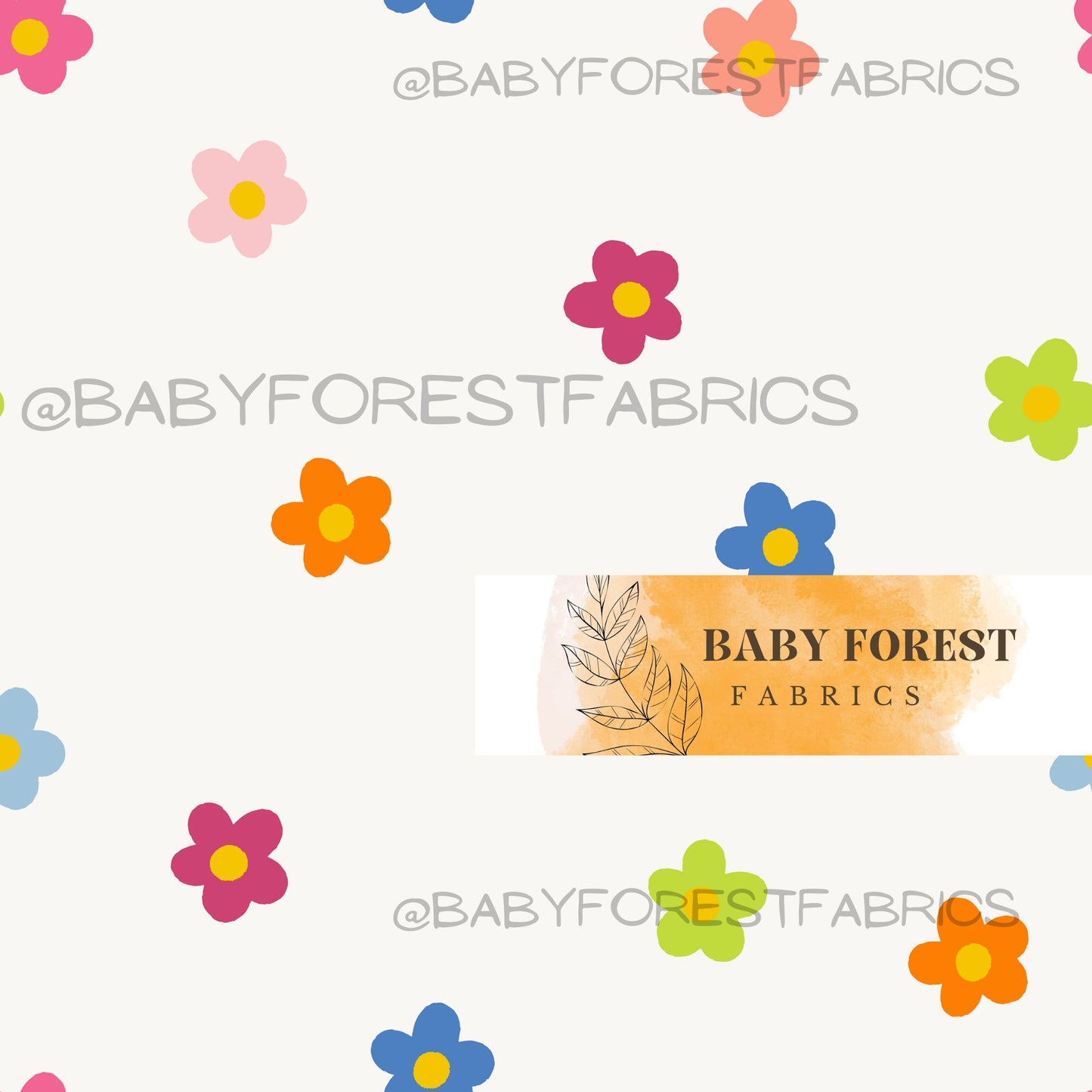 Cute Spring bright florals Pruemelaniedesign