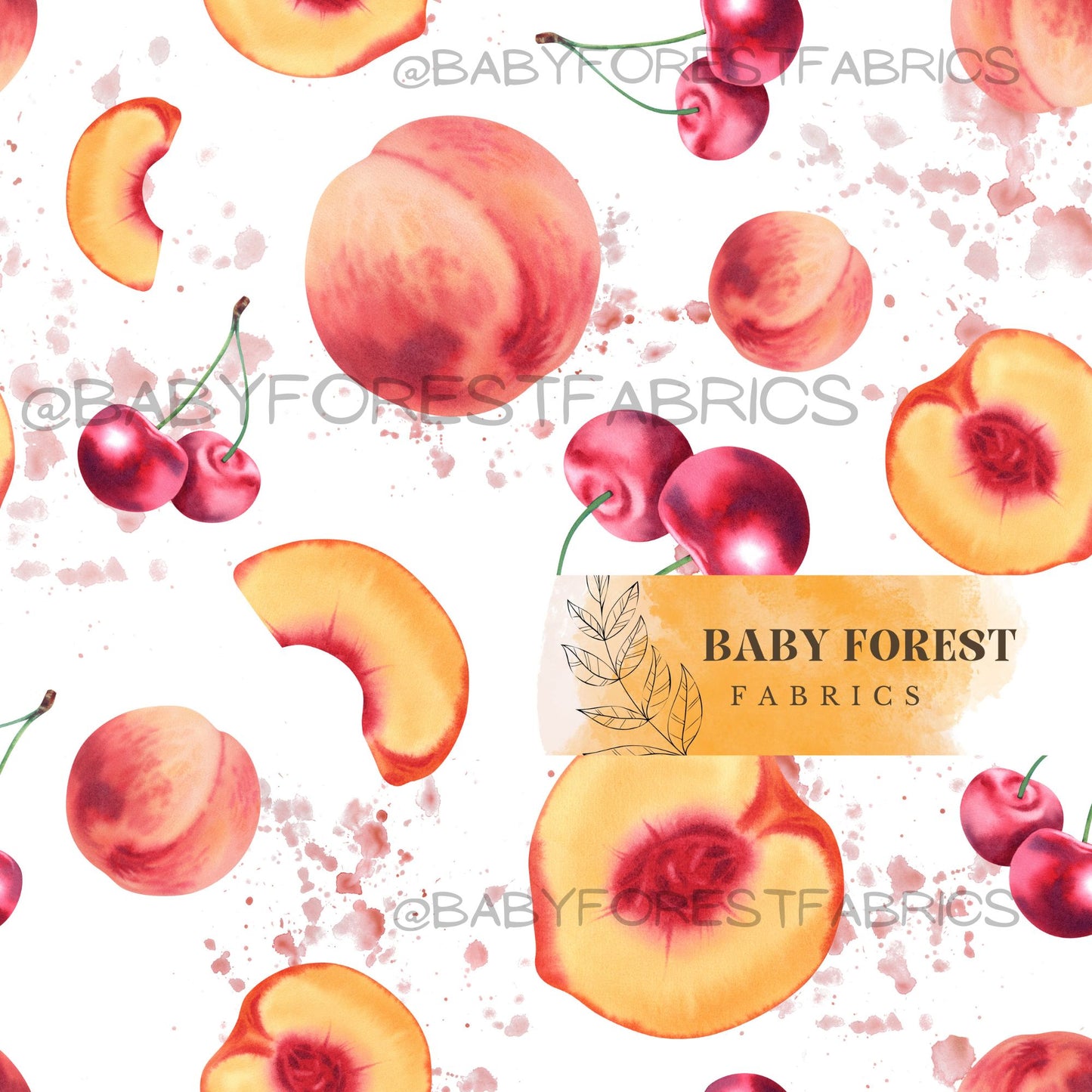 Peaches and cherries