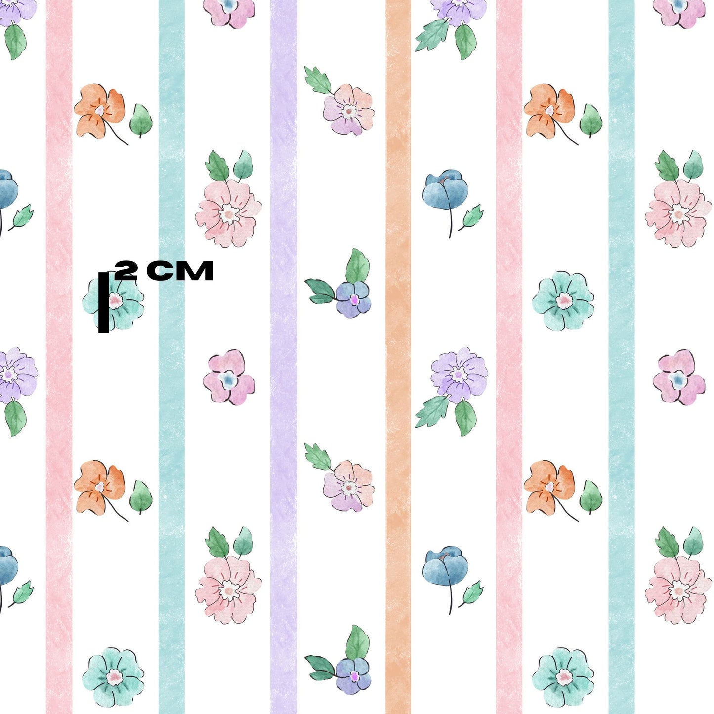 Delicate Floral Stripes