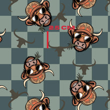 Load image into Gallery viewer, Bull Heads green checks
