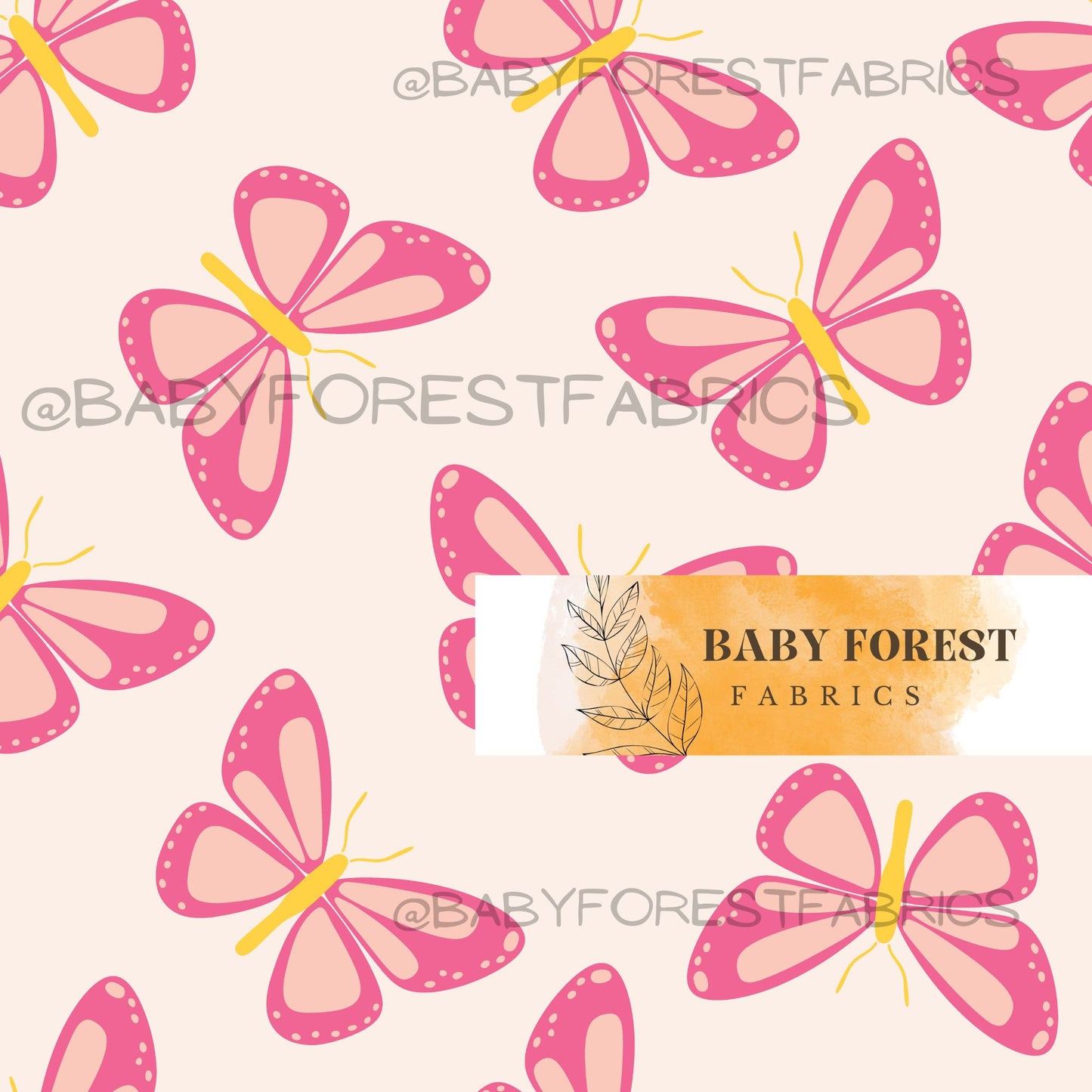Pink Spring Butterflies by Pruemelaniedesign