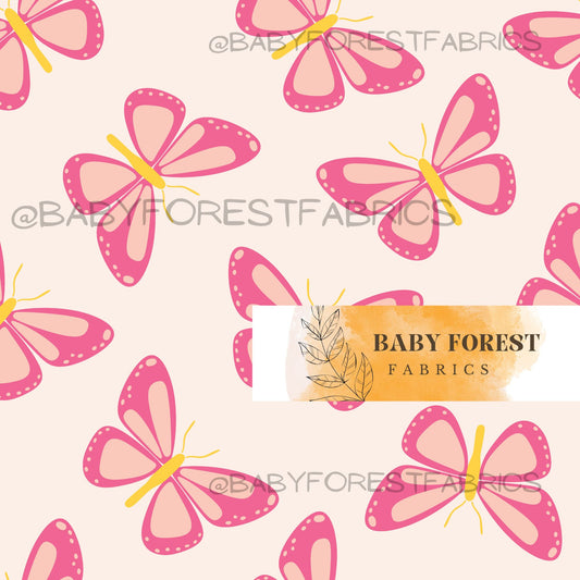 Pink Spring Butterflies by Pruemelaniedesign