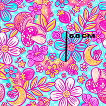 Load image into Gallery viewer, Rainbow florals blue
