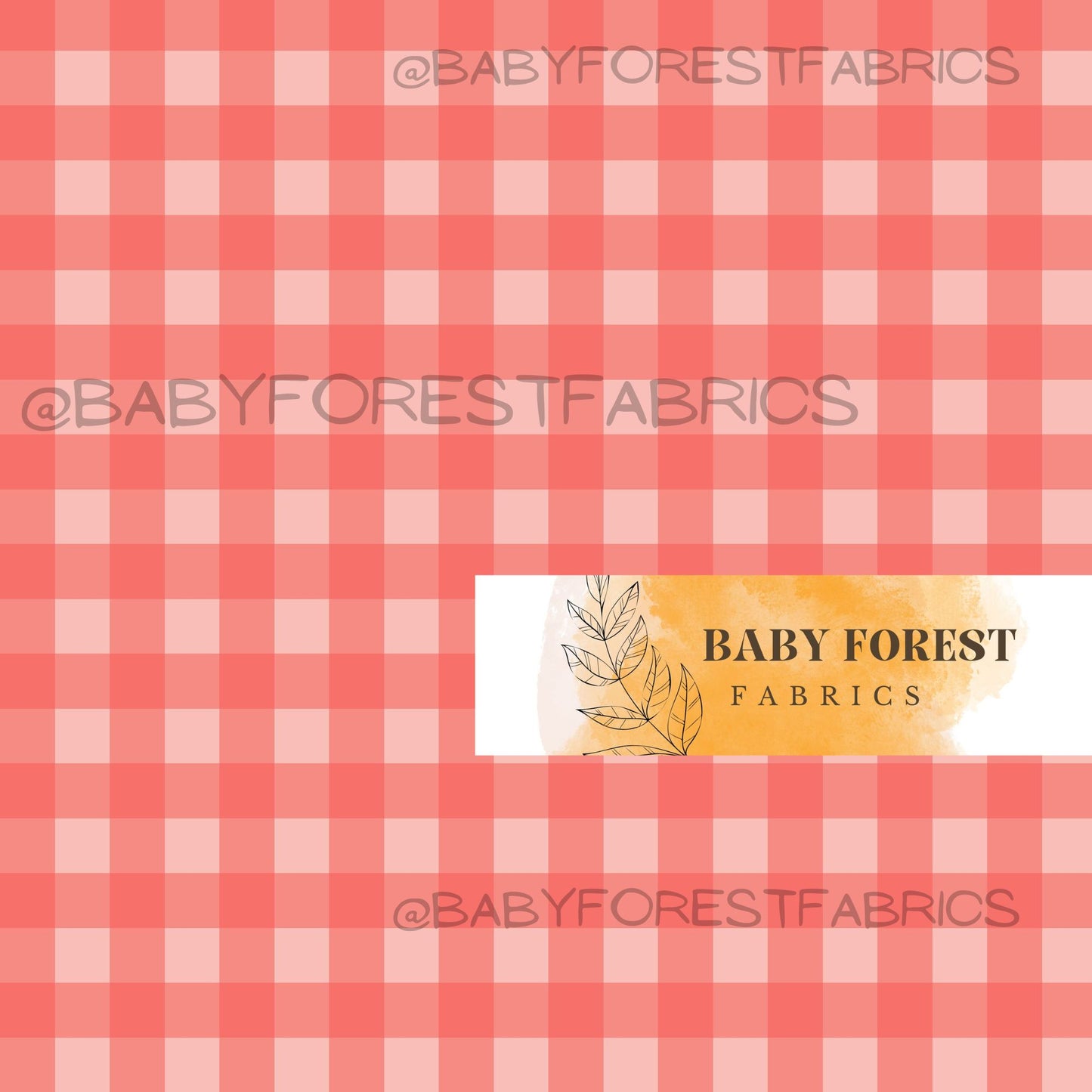 Strawberry pink gingham