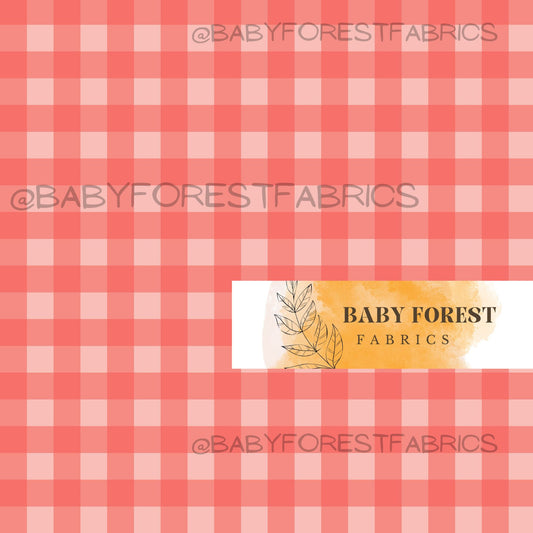 Strawberry pink gingham