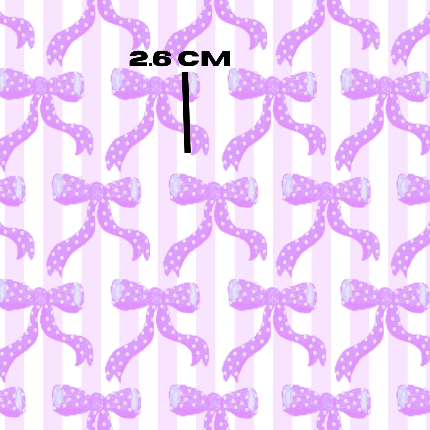Small purple dotted bow