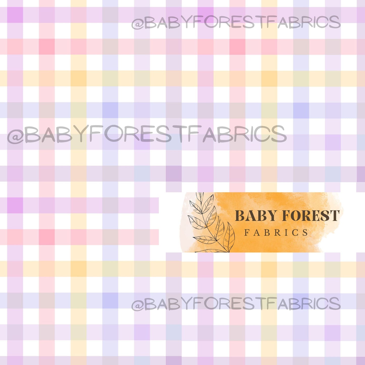 Purple rainbow gingham