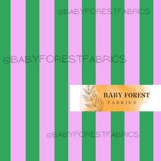 Bright green hot pink stripes