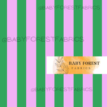 Load image into Gallery viewer, Bright green hot pink stripes
