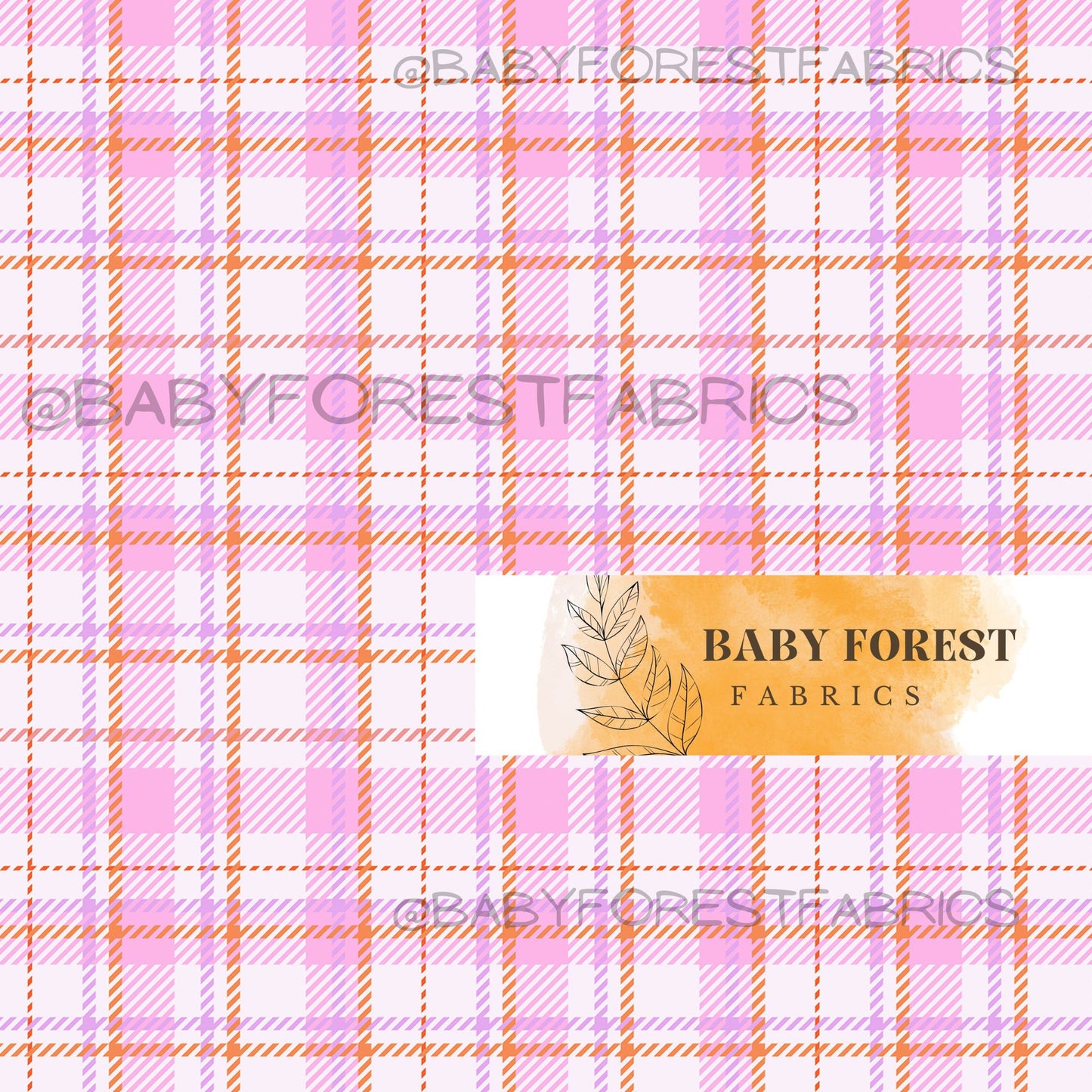 plaid pink lilac peach