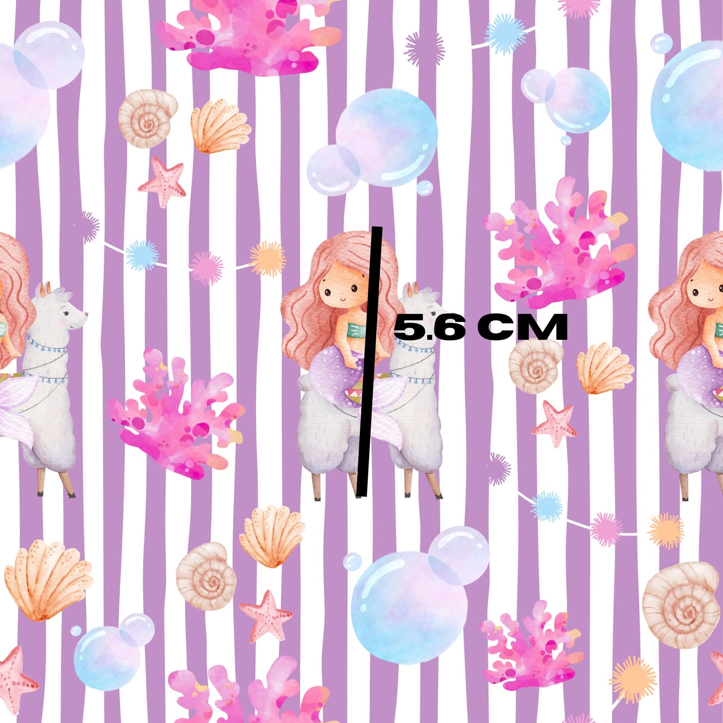 Mermaids & llamas purple