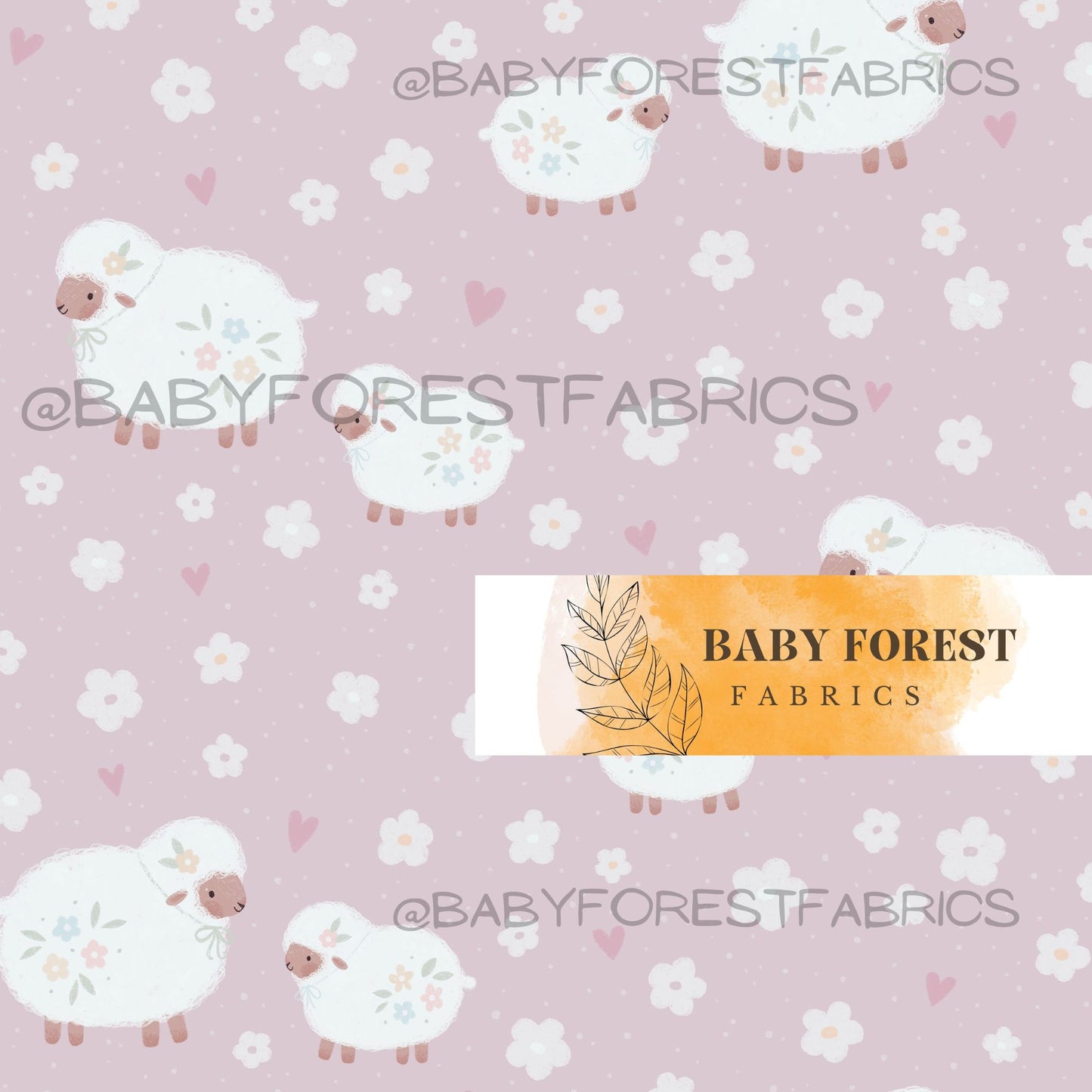 Blossom Sheep Pattern Silence Studio