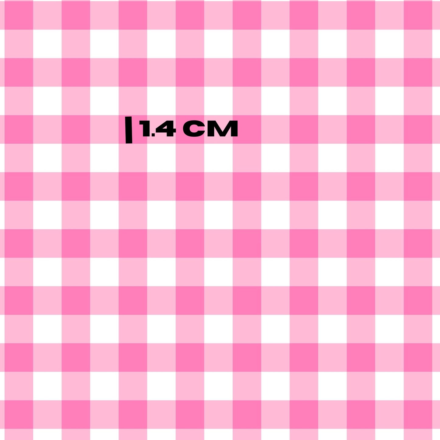 White and hot pink gingham