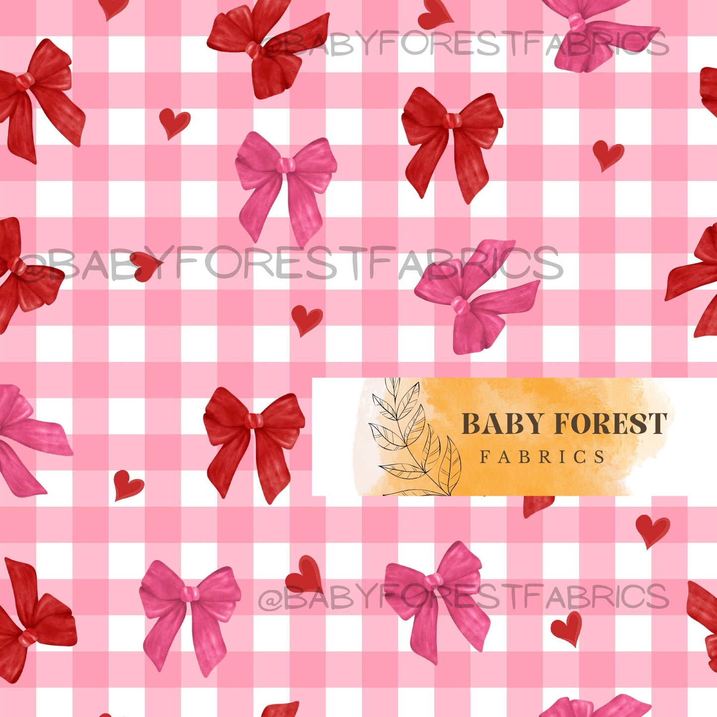 Pink red bows