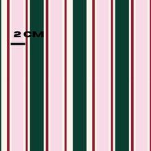Load image into Gallery viewer, Christmas pink and green stripes
