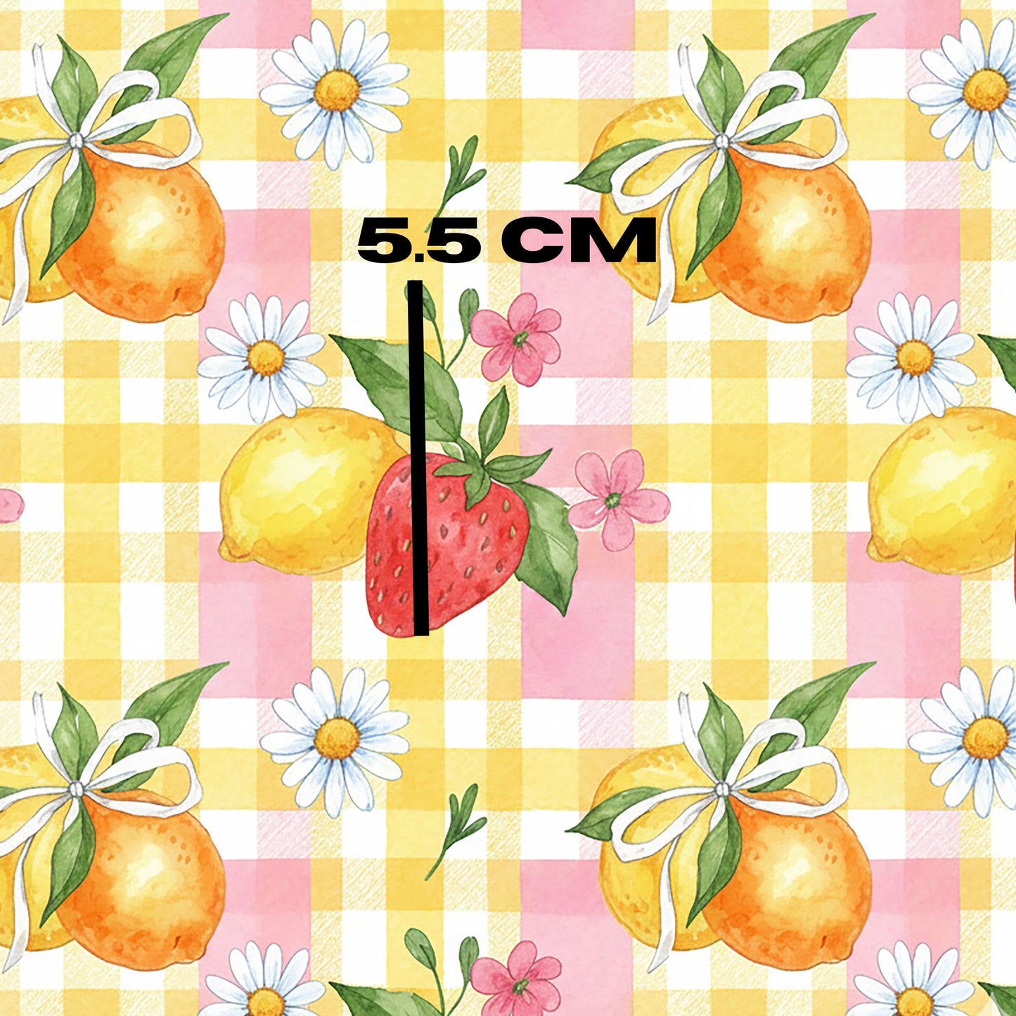 Citrus berry gingham