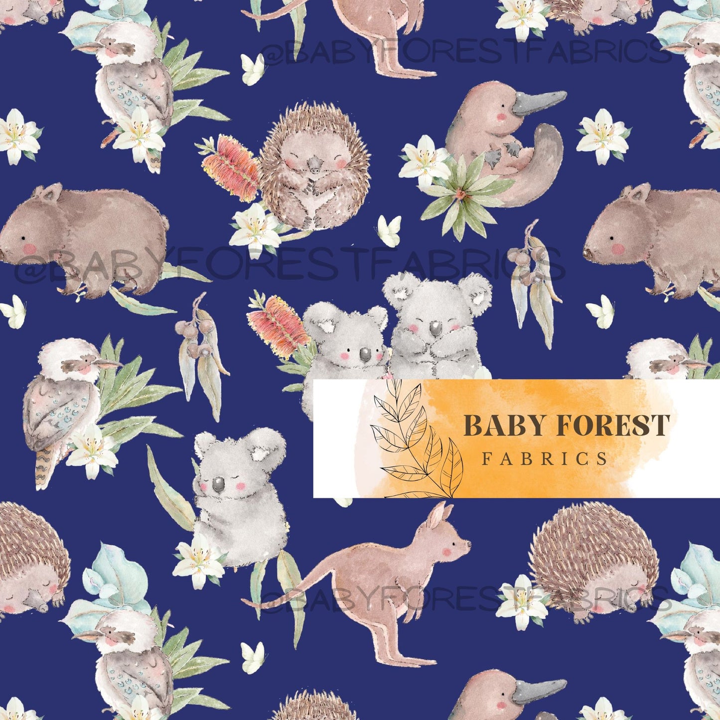 Navy blue bush friends