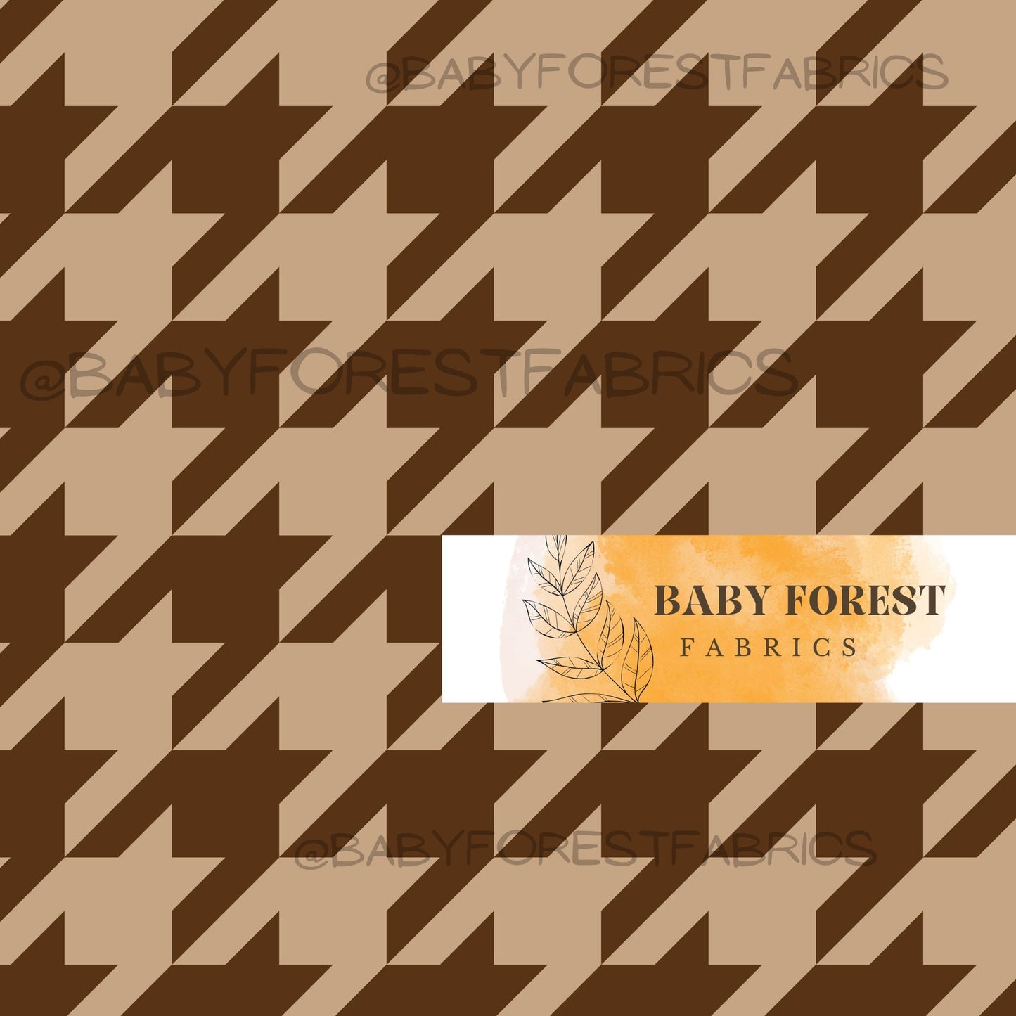 dark brown houndstooth
