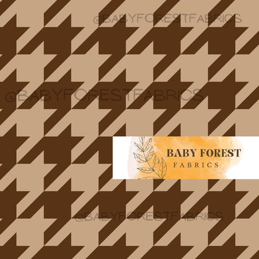 dark brown houndstooth