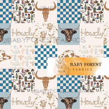 Load image into Gallery viewer, Blue cowboy patchwork
