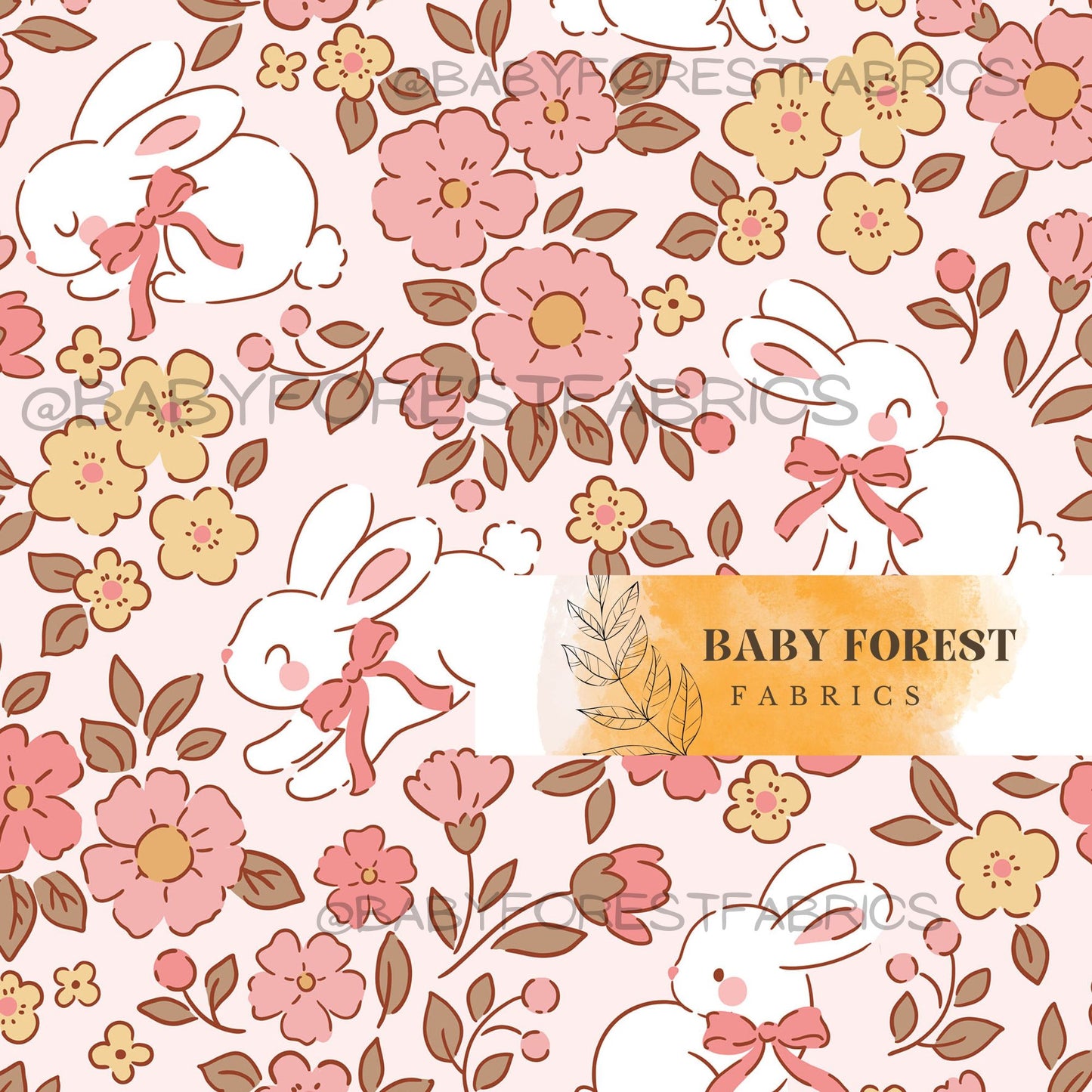 Baby floral bunny