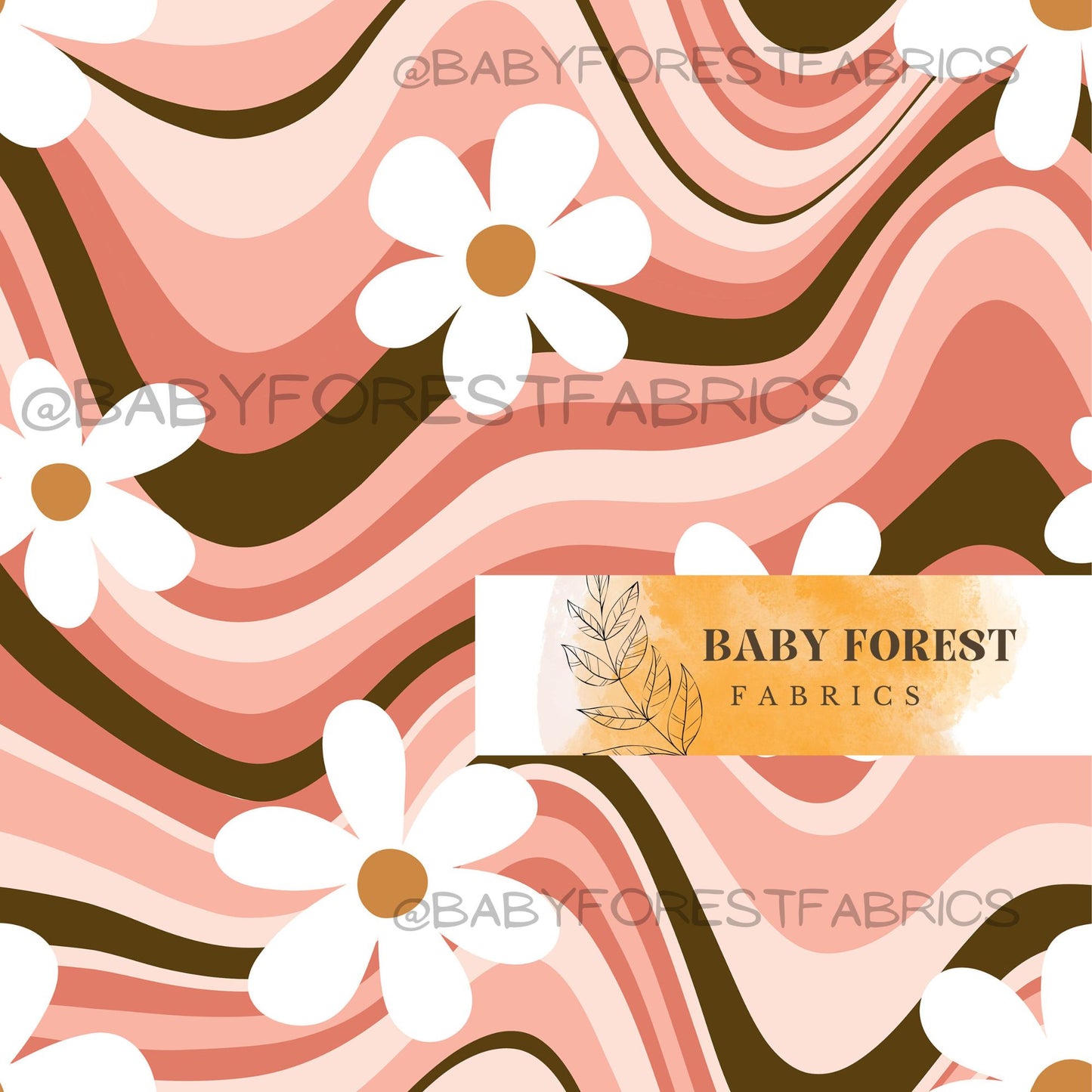 Pink brown swirl