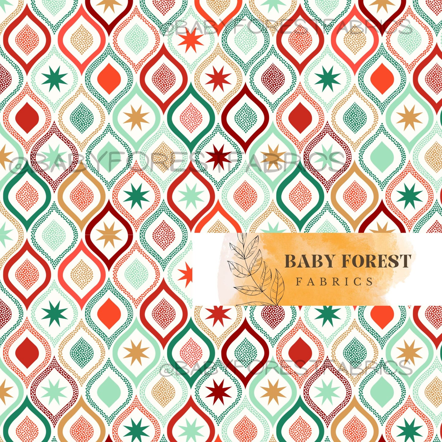 Christmas bulbs patchwork