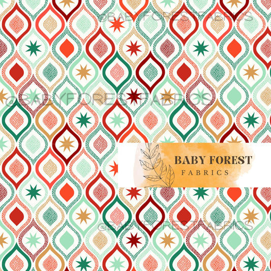 Christmas bulbs patchwork