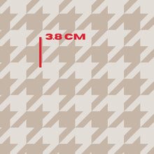 Load image into Gallery viewer, grey beige houndstooth

