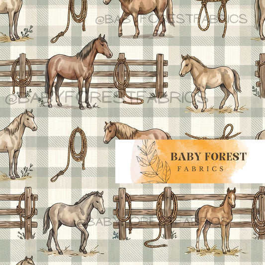 Horse Gingham