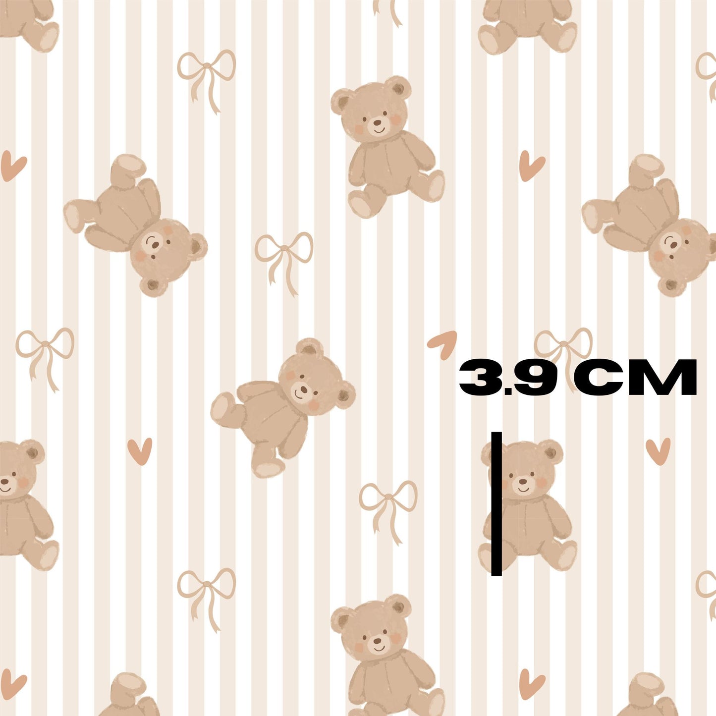Beige bear stripes