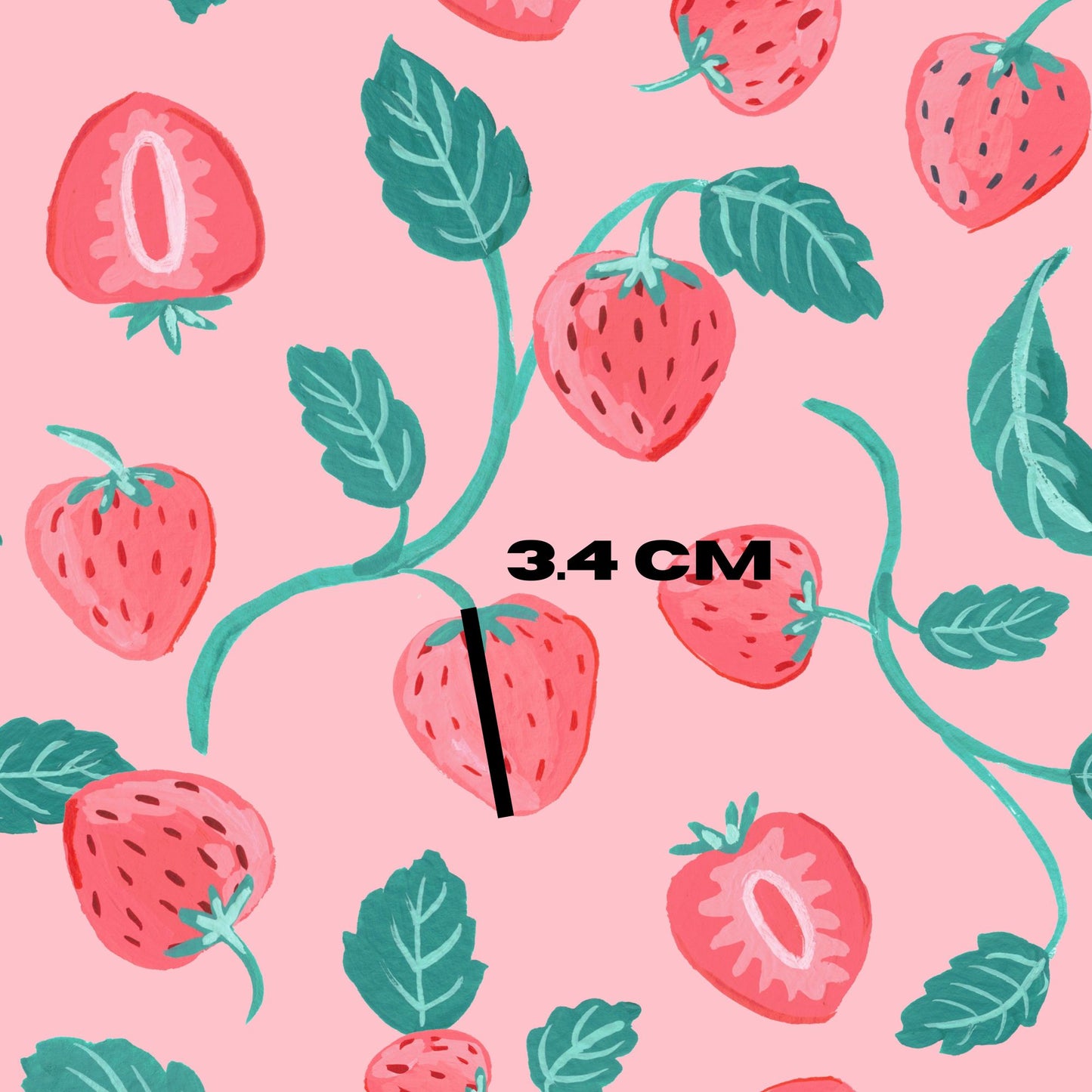 Sweet Strawberries pink DesignWithVi