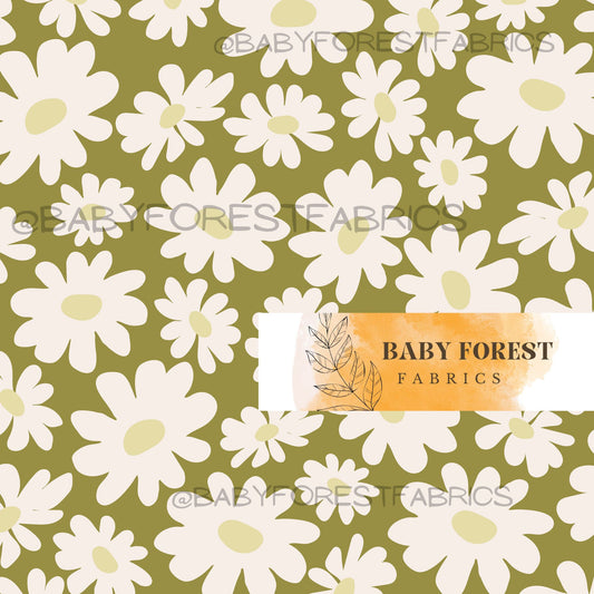 Olive green daisy