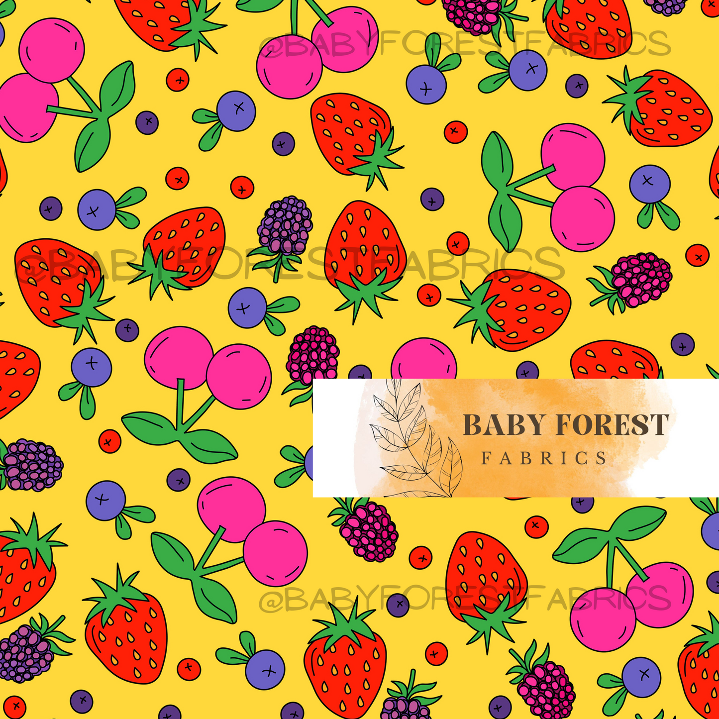 Berry on yellow