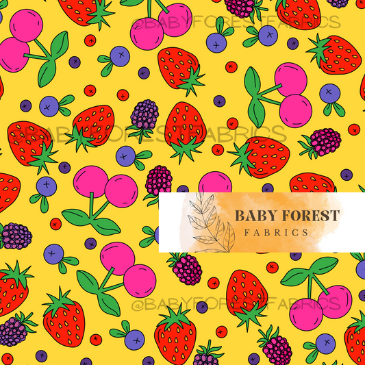 Berry on yellow