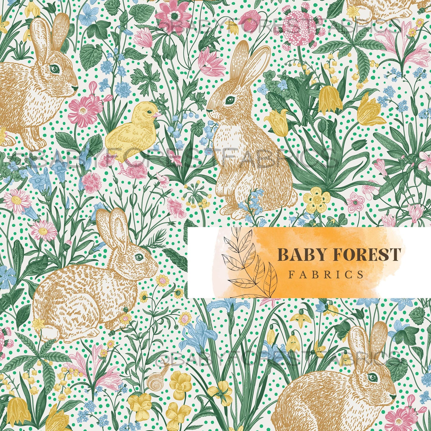 Ducks and bunnies in the garden