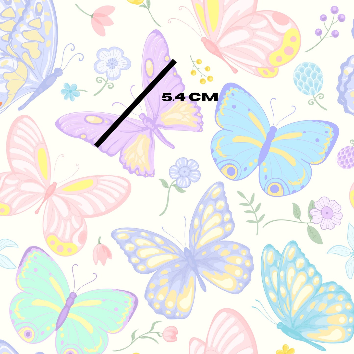 Pastel butterflies