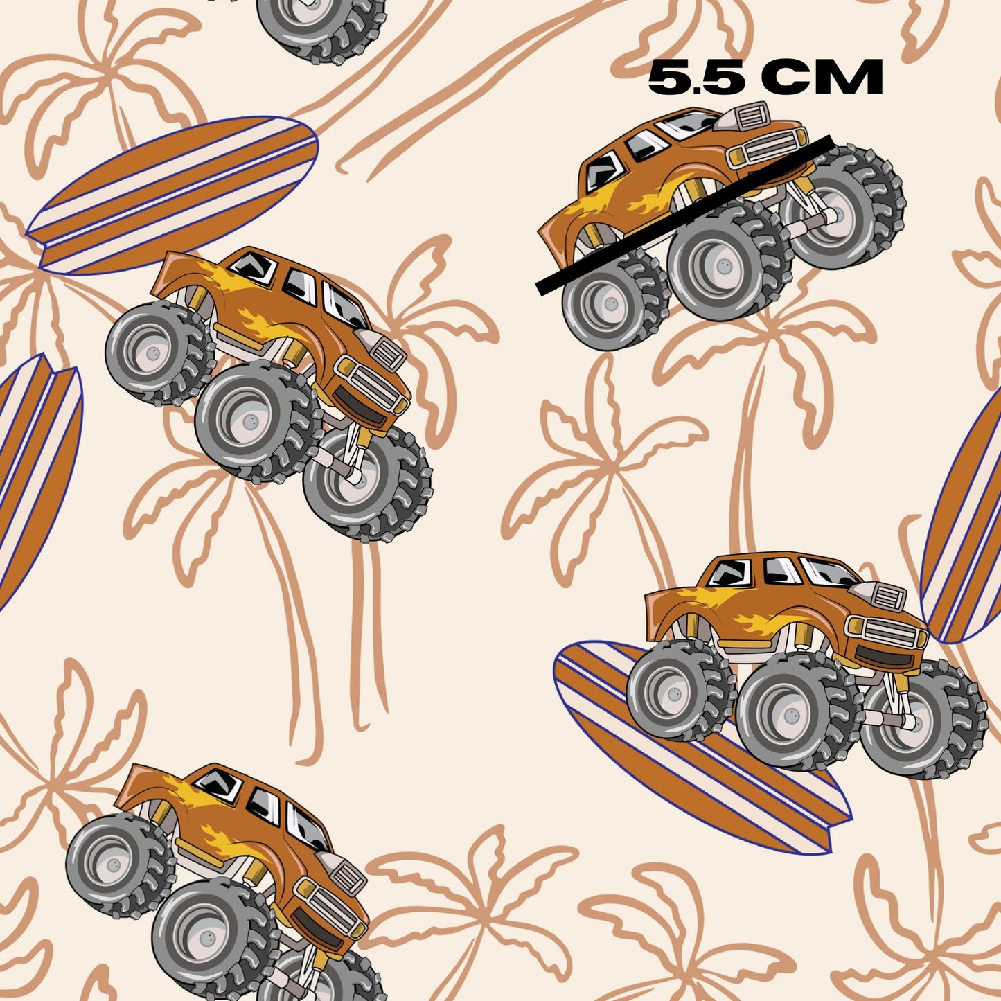 monster truck surf brown