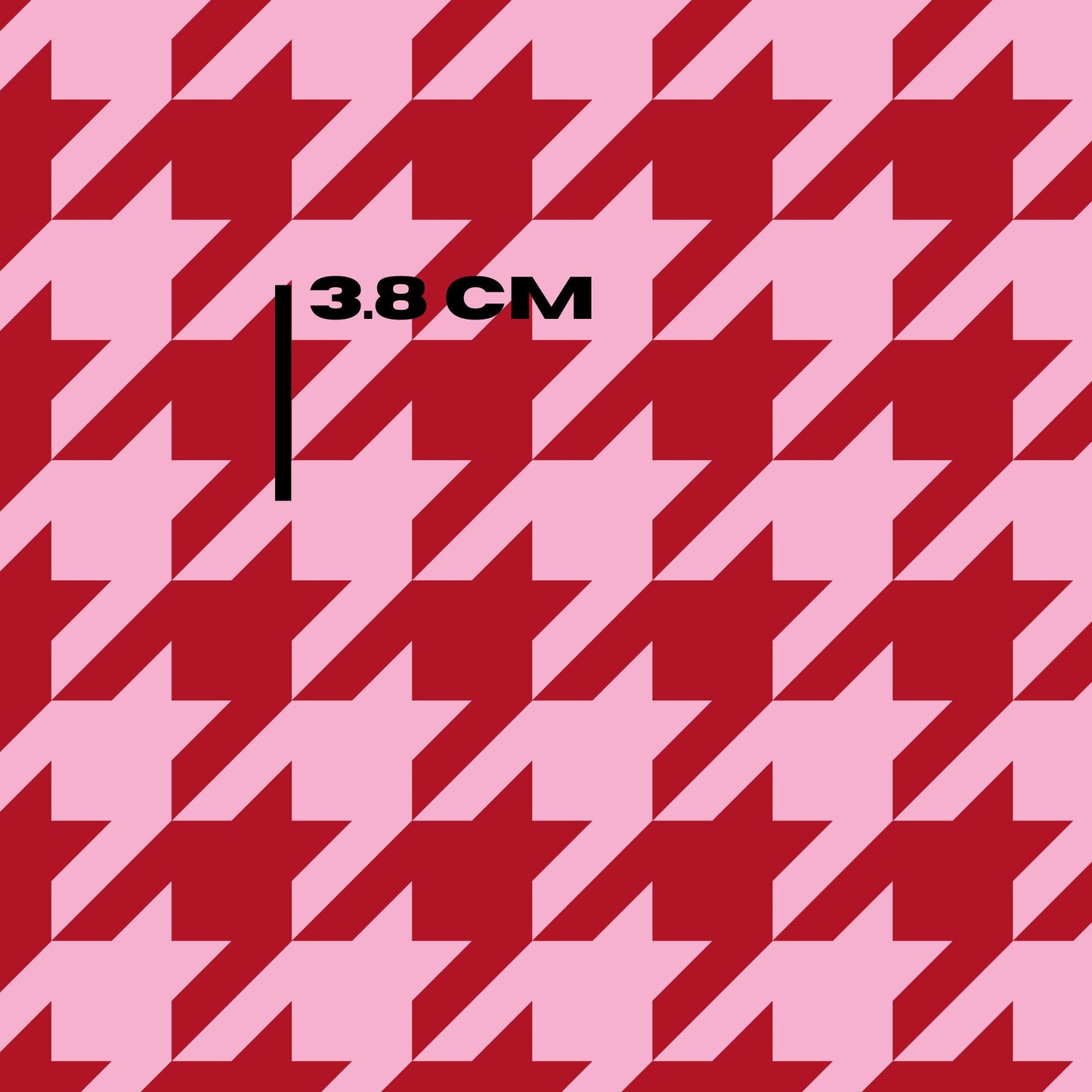 red pink houndstooth